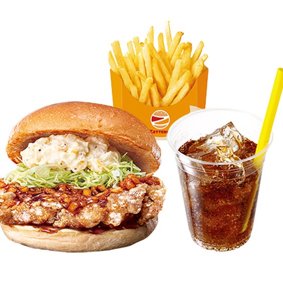 ゼッテリア ZETTERIA 【セット】チキン南蛮タルタルバーガー Chicken Nanban Tartar Burger Set