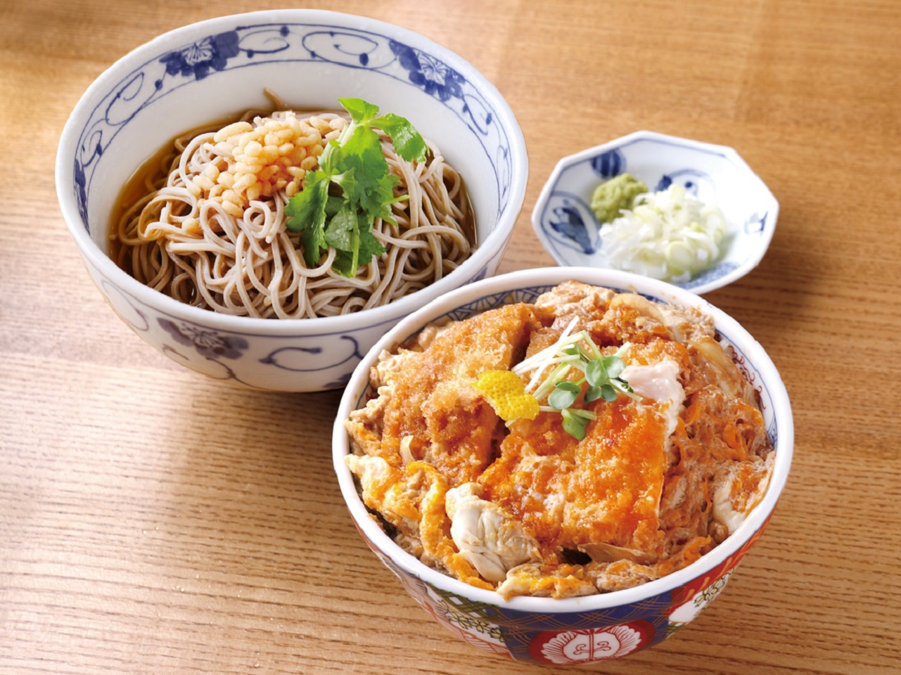 どんまつ たぬきそば【冷・温】とカツ丼〔小〕セット