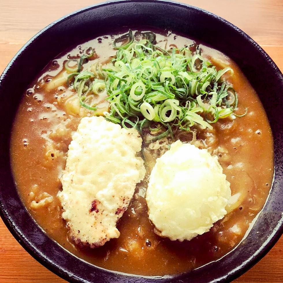 カレーうどん得正 親子天カレーうどん