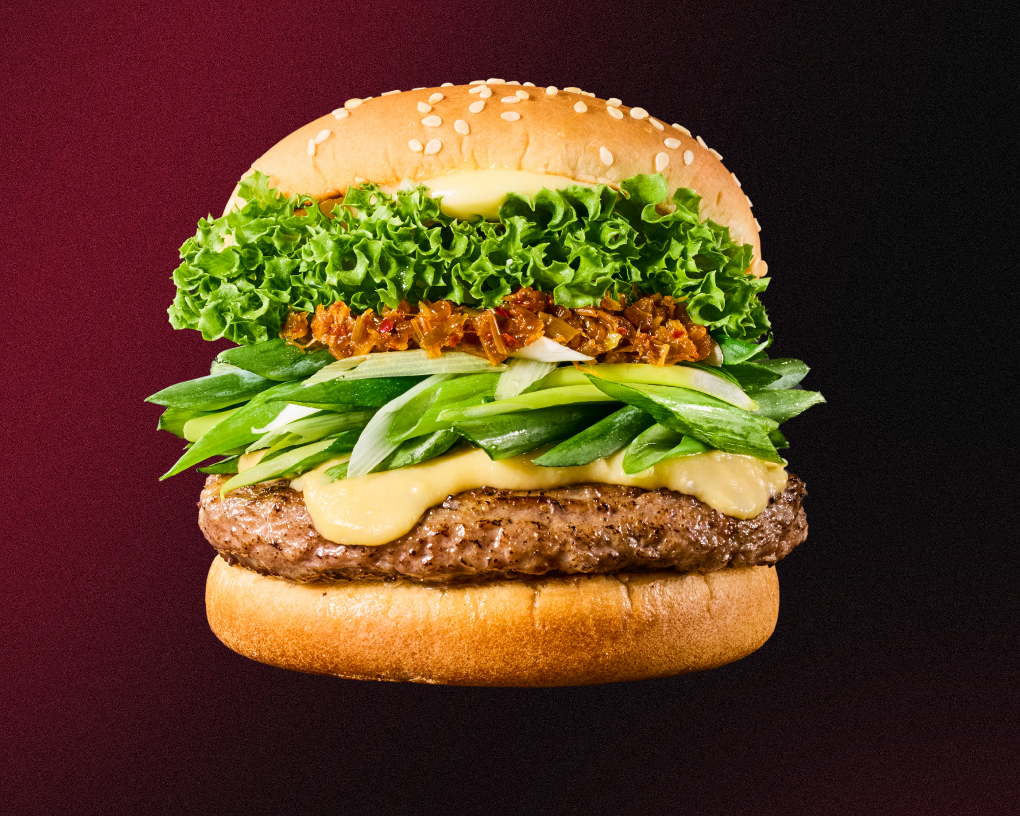 フレッシュネスバーガー 九条ネギと西京味噌の黒毛和牛バーガー