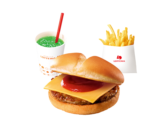 ロッテリア 【キッズセット】キッズチーズバーガーセット(選べるおもちゃつき) Cheeseburger Kids Set