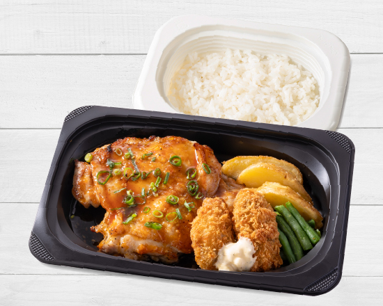 ジョナサン 若鶏のグリル てりやきソース＆カキフライ弁当