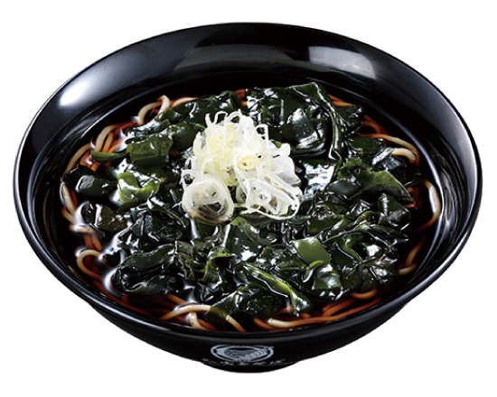 富士そば (温)わかめそば 又は うどん (Warm) Seaweed Soba/Udon