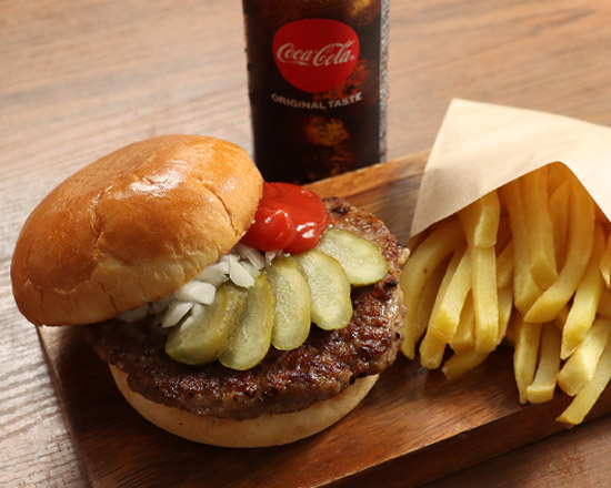 ハンバーグTERU F-1151】ハンバーガーセットRegular burger Set