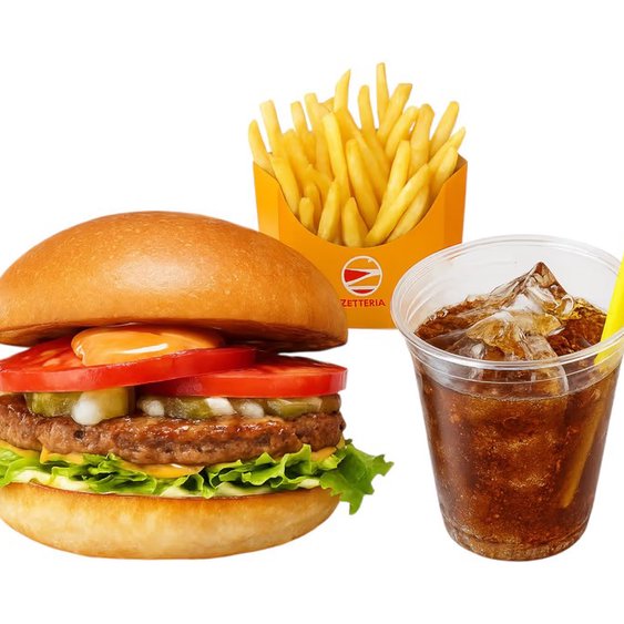 ゼッテリア ZETTERIA 【セット】絶品ビーフバーガー ZEPPIN (Supreme) Beefburger Set