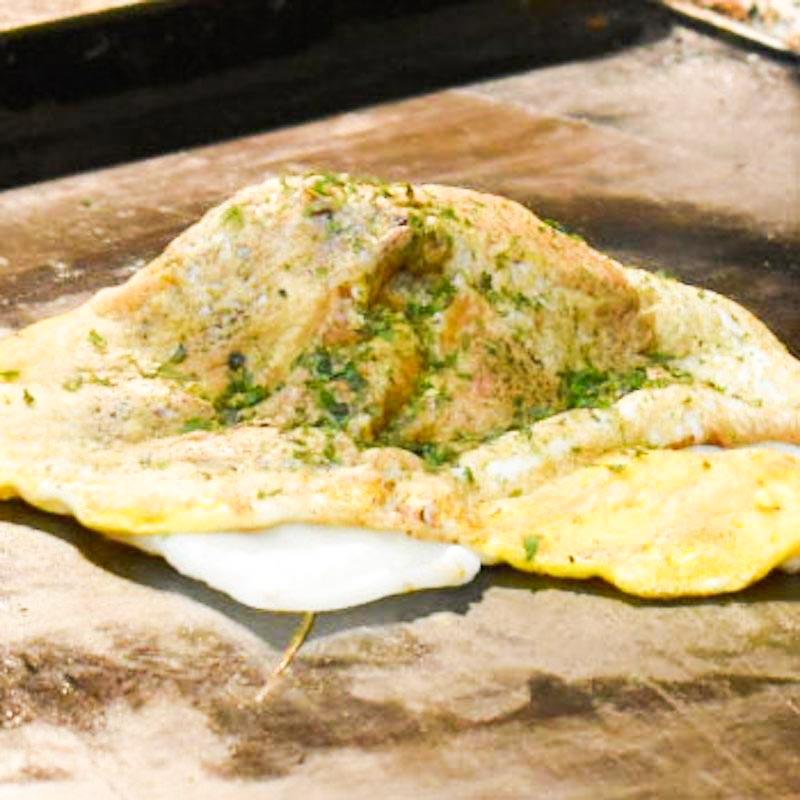 あほや 「もち入りぺちゃ焼(お好み焼風)」