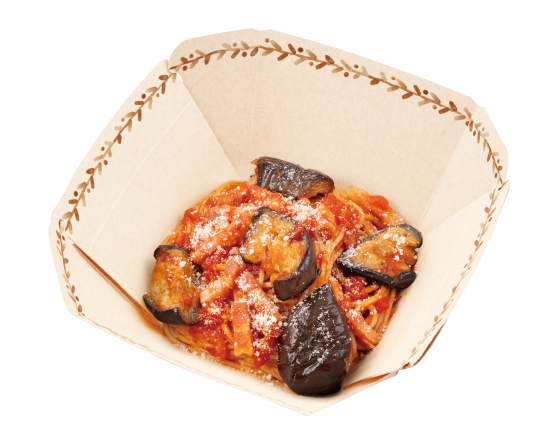 ジョリーパスタ 【215】揚げ茄子とベーコンのトマトソース