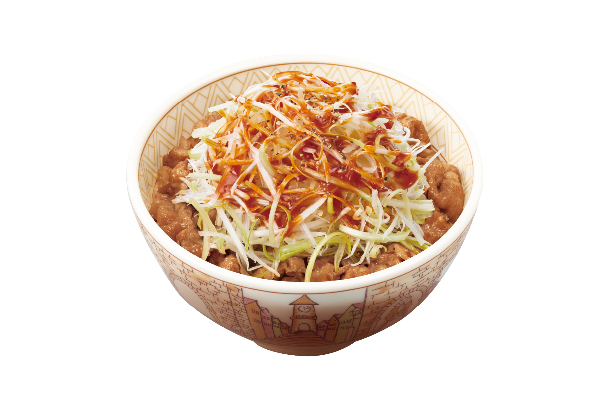 すき家 赤だれ白髪ねぎ牛丼