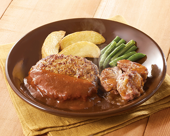 ジョナサン ハンバーグ＆ヒレコロステーキ