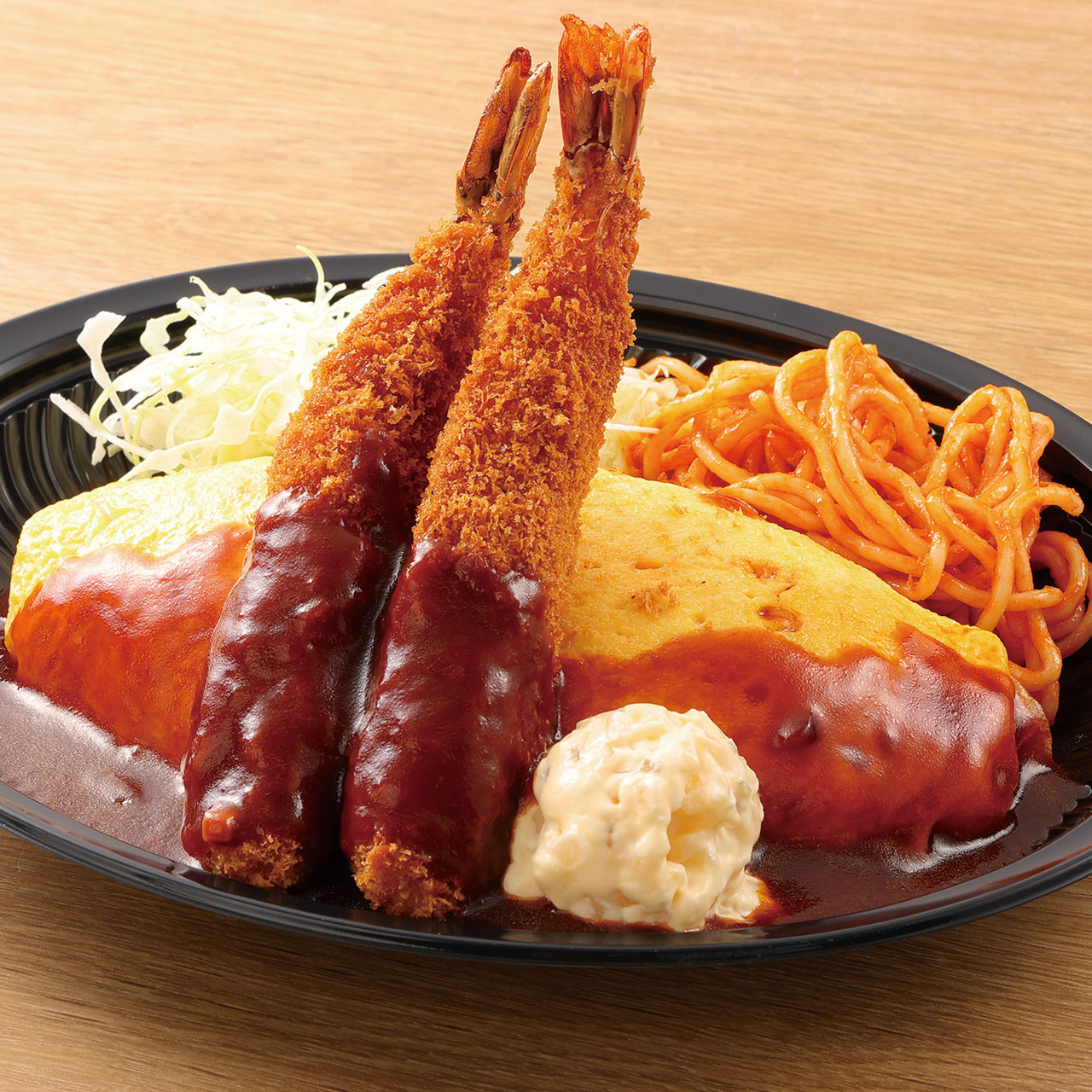 ピノキオ オムライス＆海老フライ弁当