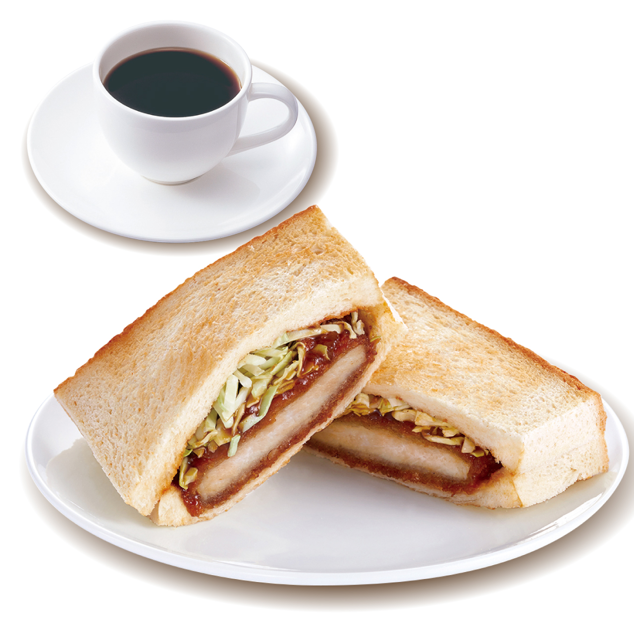 上島珈琲店 上島珈琲店のカツサンドセット(レギュラーサイズドリンク付き)