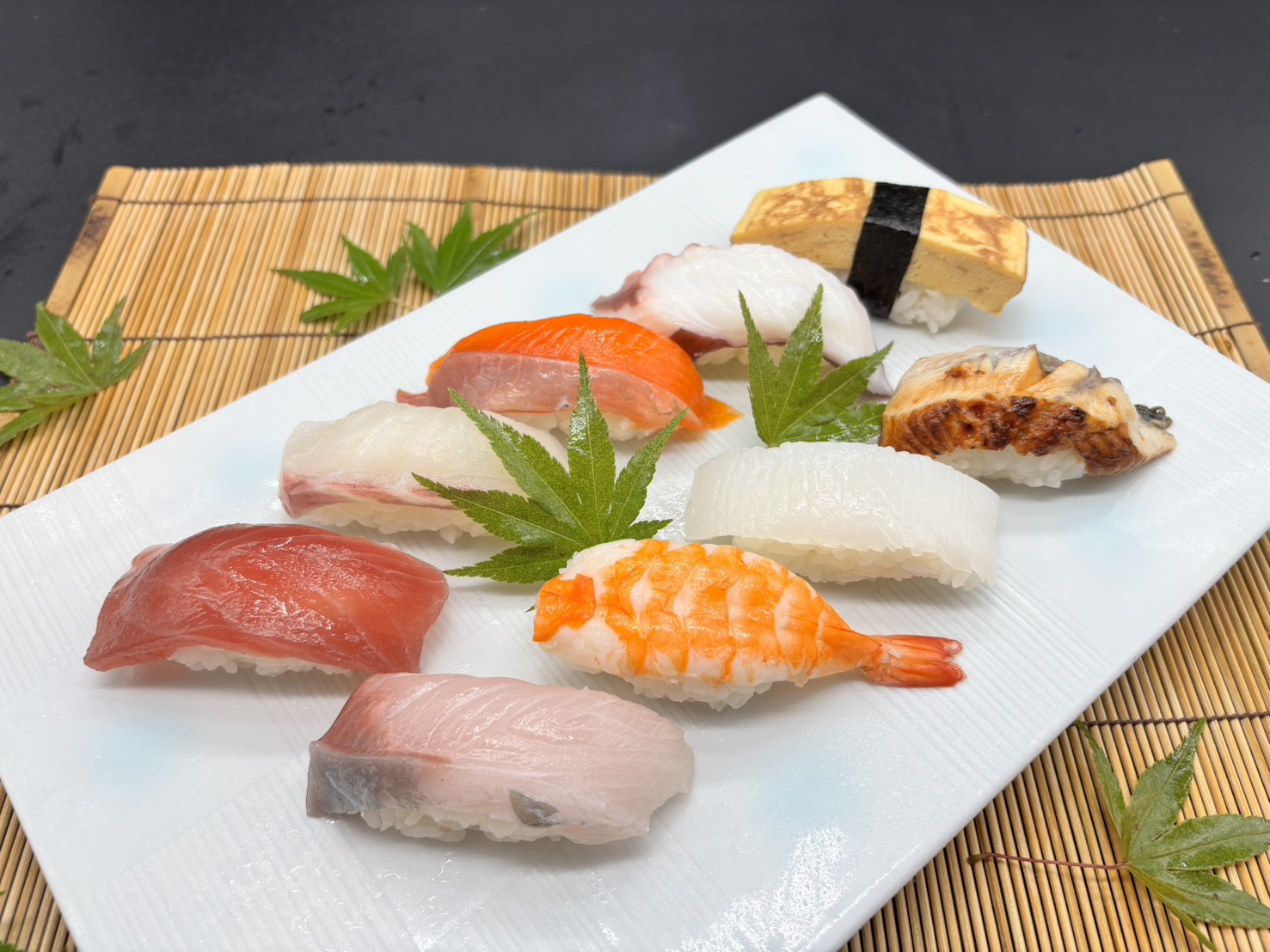 がんこ 寿司盛合せ(月)1人前 Assorted sushi (tsuki) for 1 person