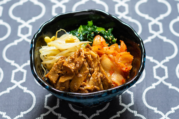油そば 雷神 新ミニ叉焼ビビンバ丼