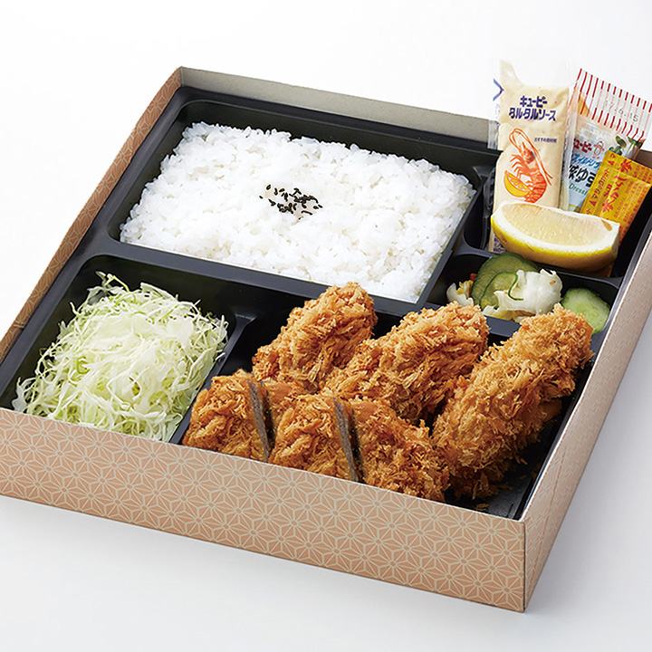 かつアンドかつ 播磨灘産大牡蠣フライ3個とヒレかつ弁当