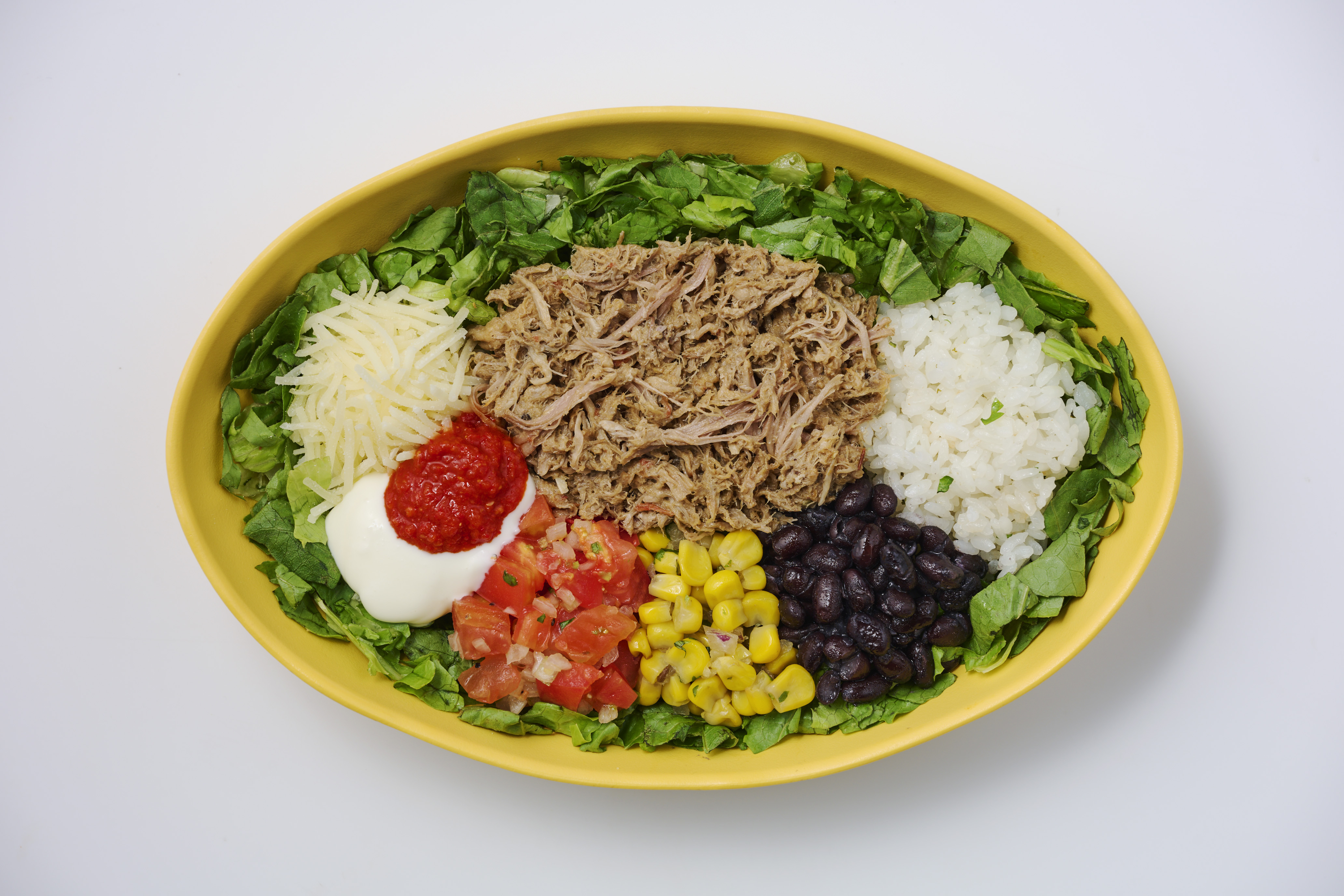 フリホーレス スパイシーポークサラダ Red Hot Carnitas Salad