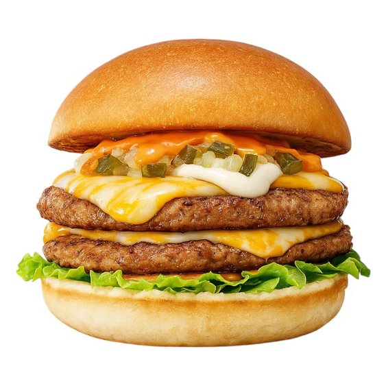 ゼッテリア ZETTERIA 【単品】ダブル絶品チーズバーガー Double ZEPPIN（Supreme）Cheeseburger Set