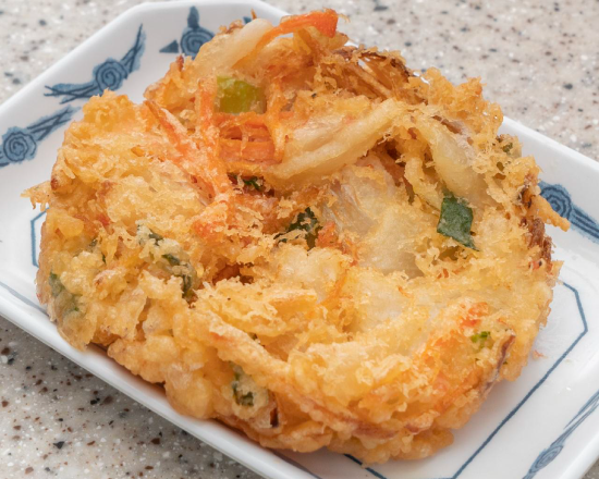 富士そば かき揚げ Vegetable Mix Tempura