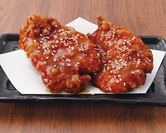 からあげの鉄人人気No.4 F-1103】BIGからあげ 1ヶ(極旨甘だれ)Tasty Sweet Sauce Flavored Big Fried Chicken (1 Piece)