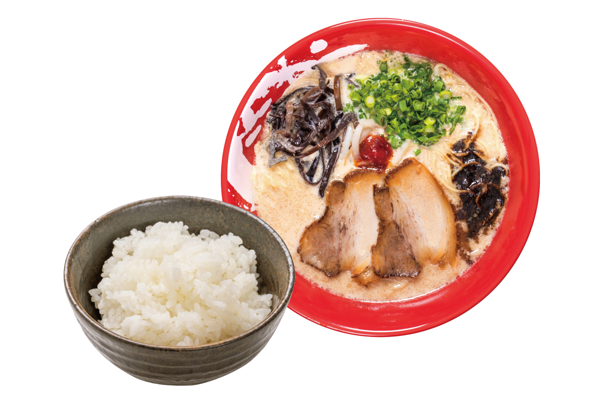 ラーメンまこと屋 牛白湯ラーメンライスセット