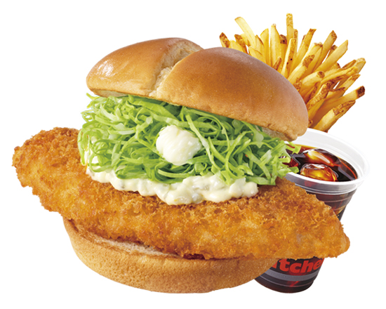 ファーストキッチン はみでるフィッシュサンドセット