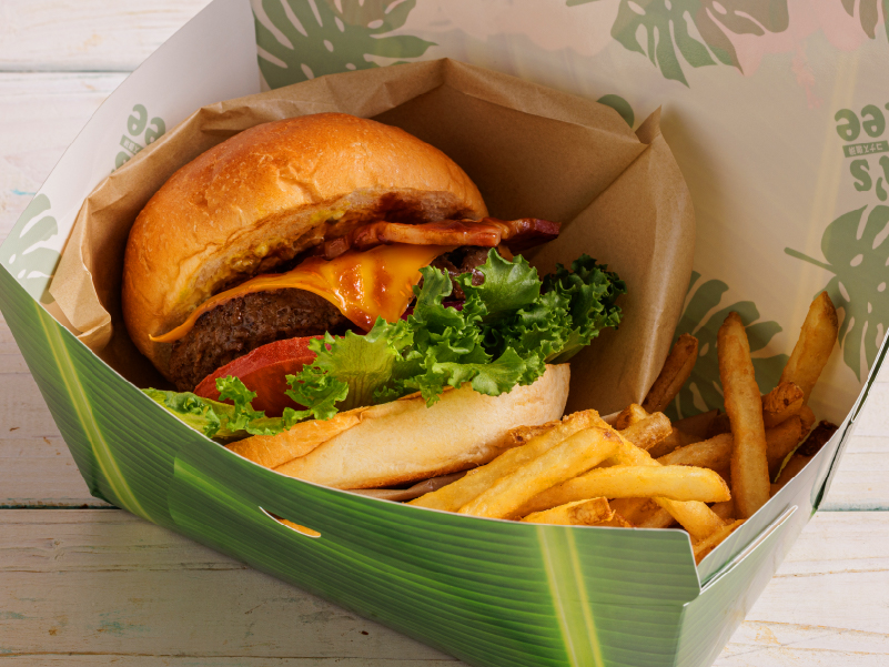 BBQベーコンチーズバーガー BBQ Bacon Cheeseburger