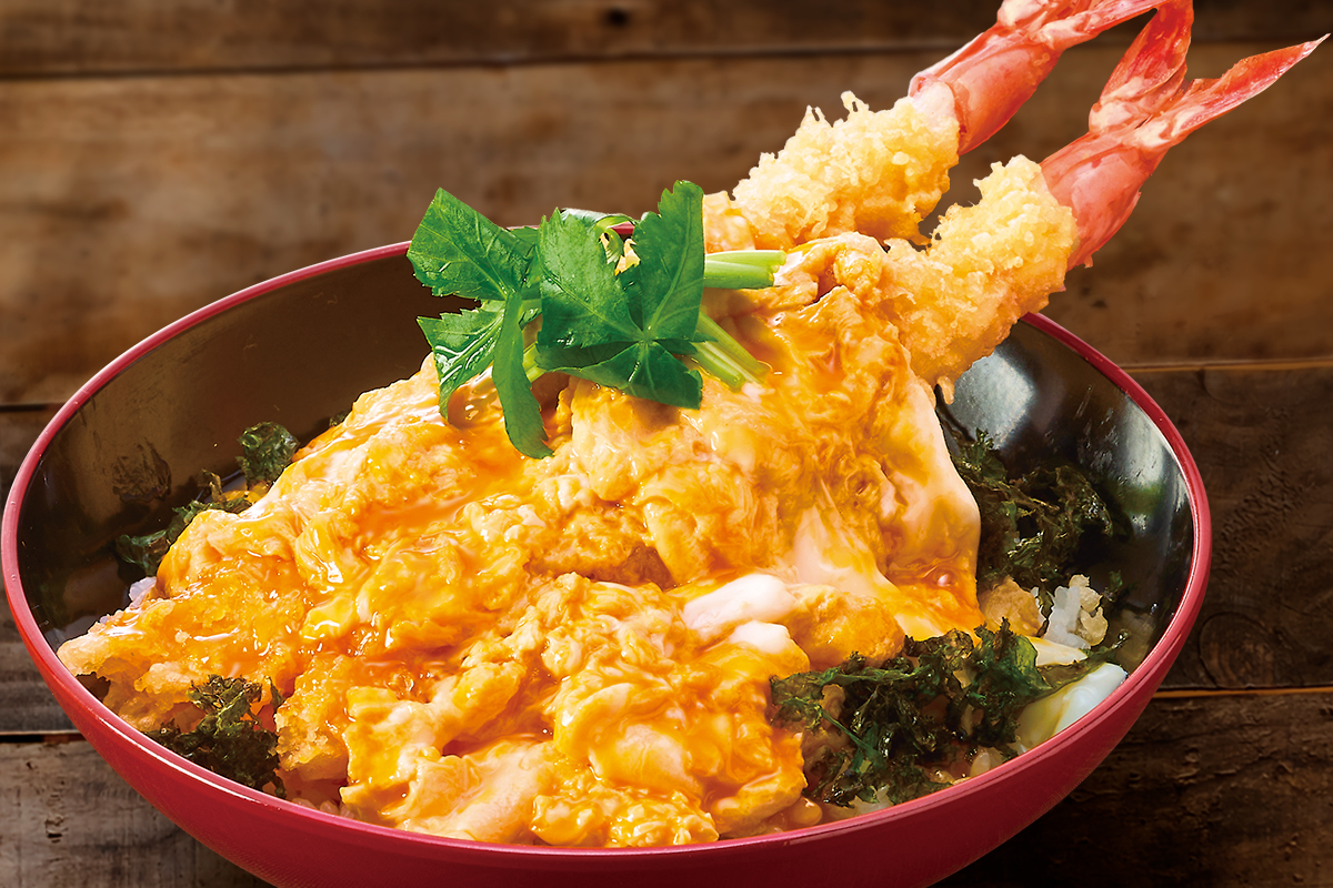 和食めん処サガミ 大海老天のふわたま天丼