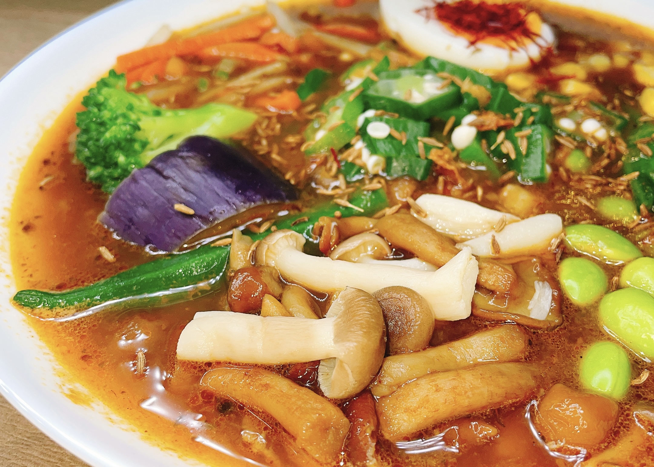 (ヌルヌル)キノコオクラスープカレー