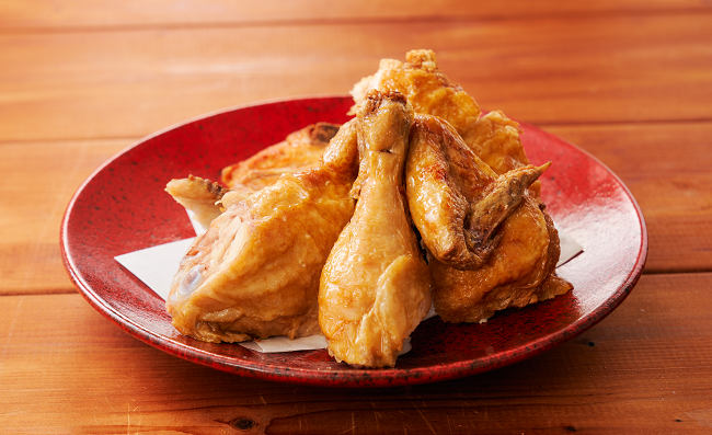 かまどか 鶏の素揚げ(半身)