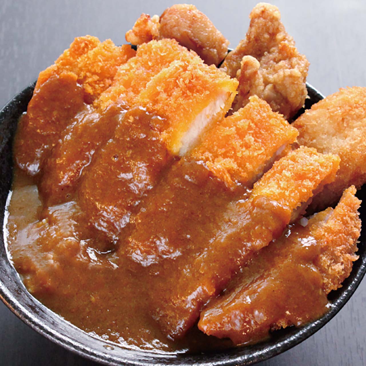 デリズ デミカツ丼 400 (唐揚2+コロッケ1) ≪1205≫
