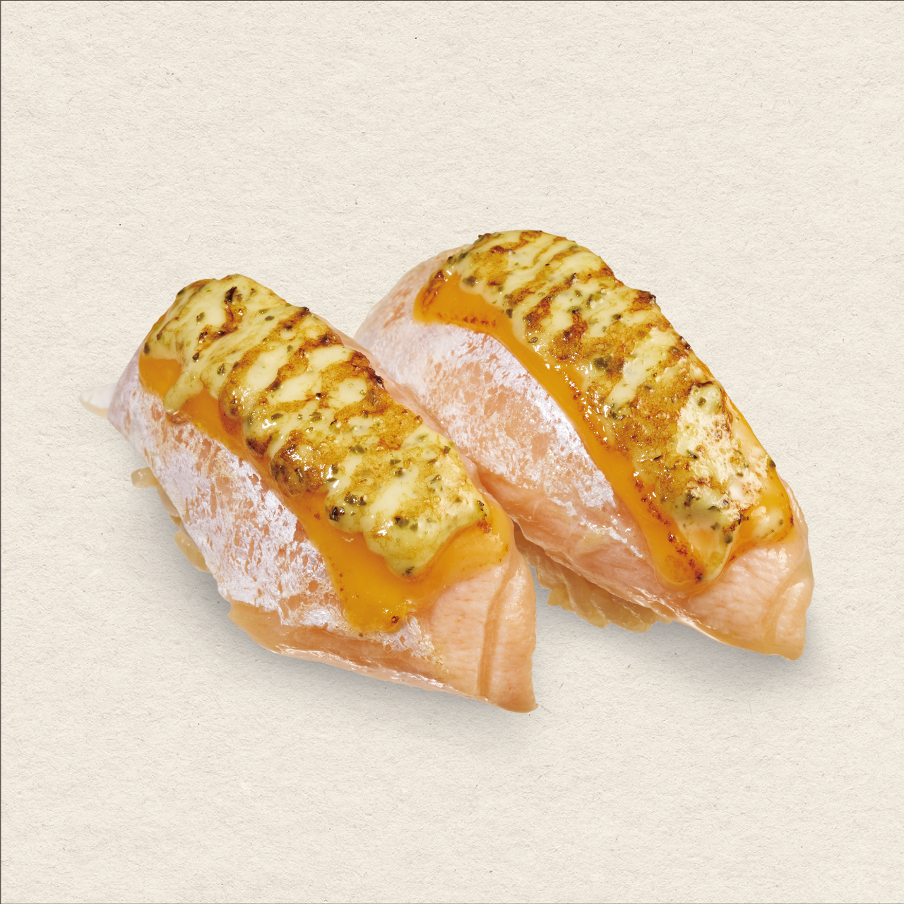 海鮮三崎港 とろサーモンバジルチーズ炙り