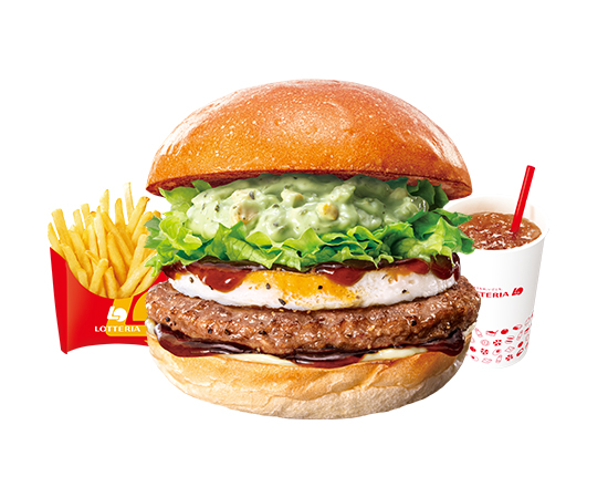 ロッテリア 【セット】大葉タルタル絶品たまてりバーガー Shiso Tartar Ultimate Teriyaki Burger with Egg Set