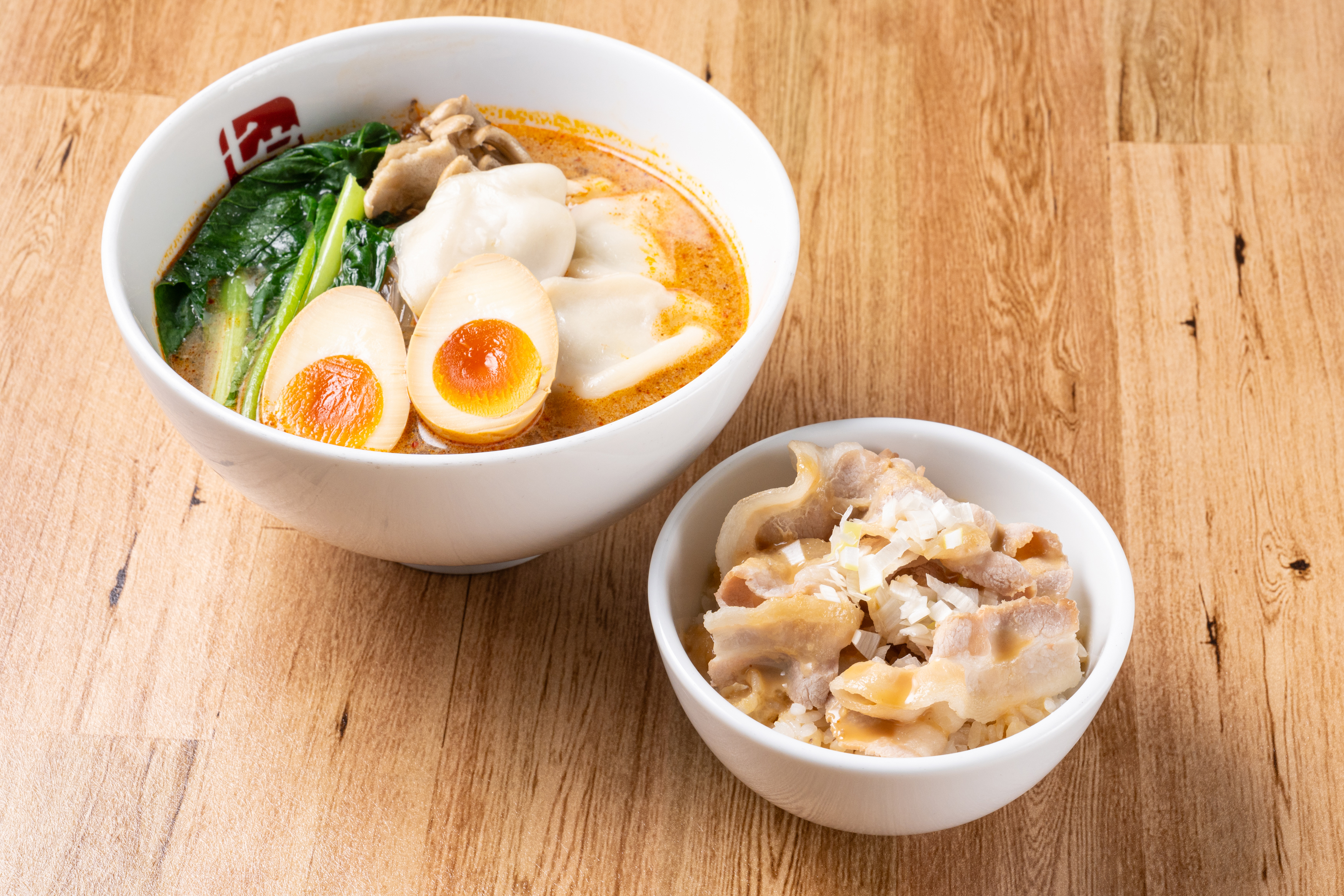 七宝麻辣湯 店長おすすめトッピング！スープ春雨+豚しゃぶご飯