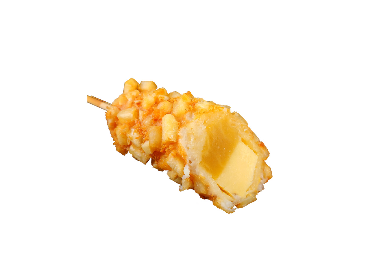 ジョンノハットグ ポテトサツマイモ米ハットク / Potato sweet Potato and Mozzarella Flour Corn Dog