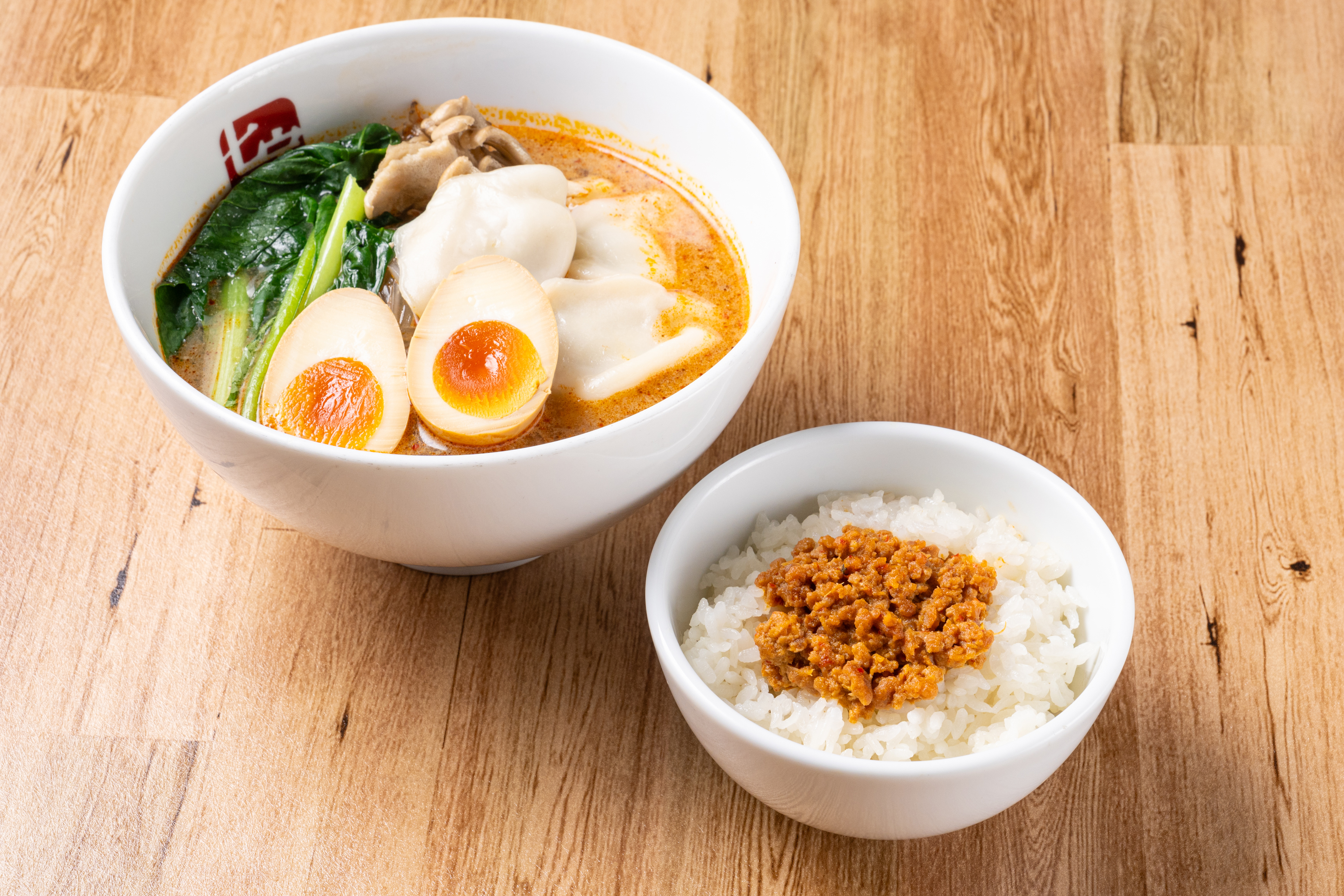 七宝麻辣湯 店長おすすめトッピング！スープ春雨+肉味噌ご飯