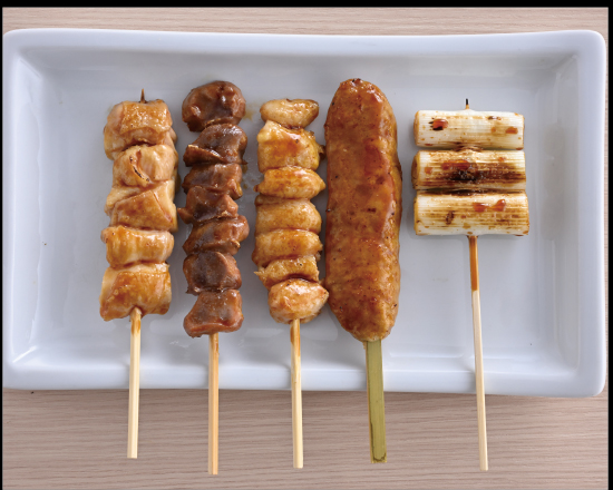 笑笑 串焼5種盛り合せ