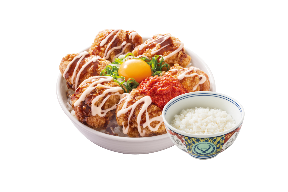 吉野家 にんにくマシマシから揚げ超特盛丼