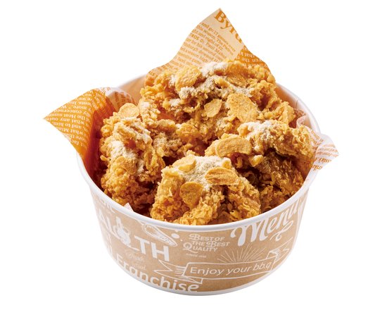 bb.qオリーブチキンカフェ 骨なしモモ クランチガーリック