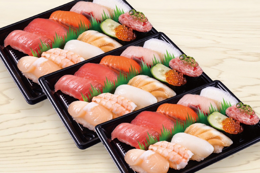 かっぱ寿司 人気11種セット3人前(1人前×3個/33貫)