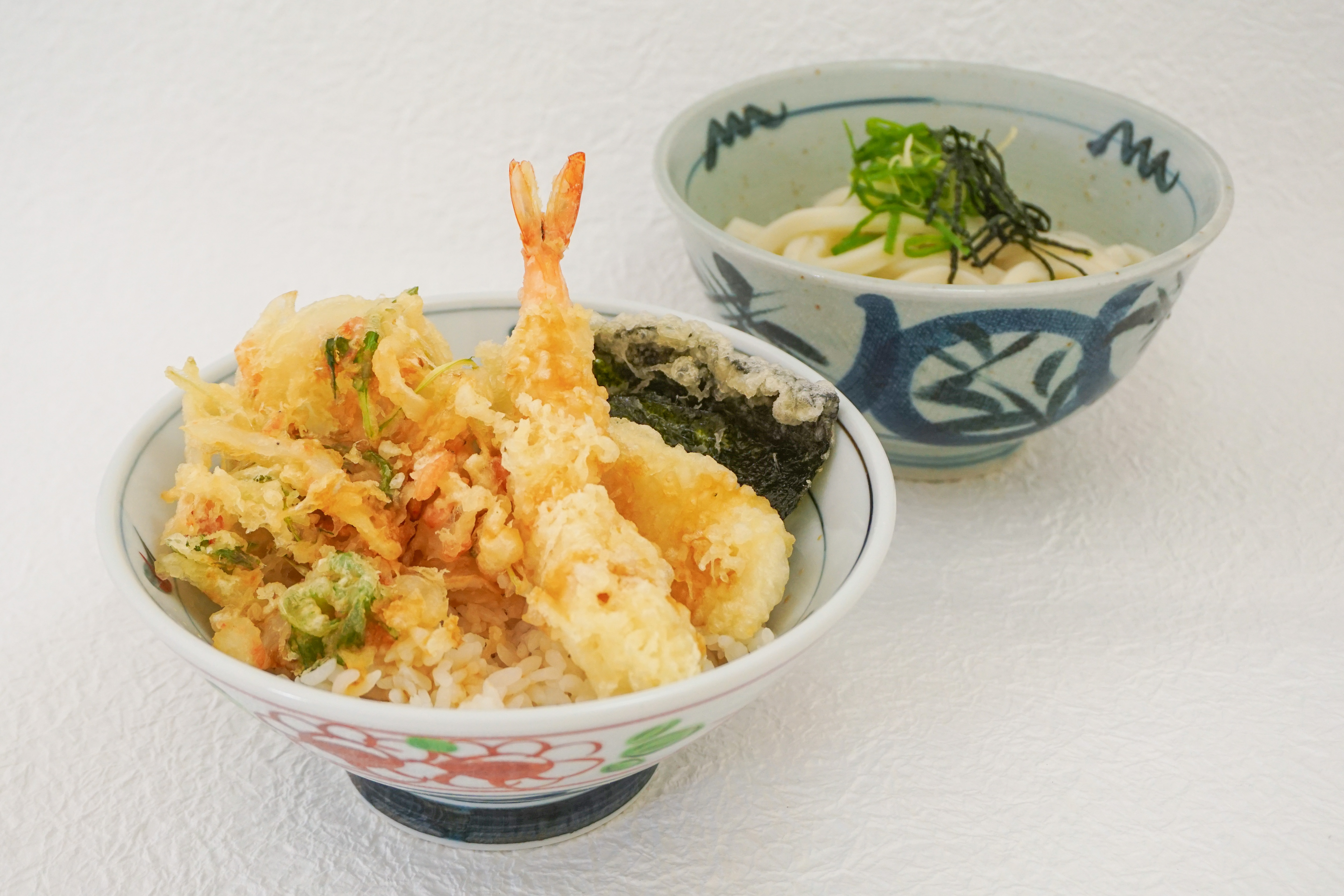 うどん食堂太鼓亭 海老天丼セット(並)