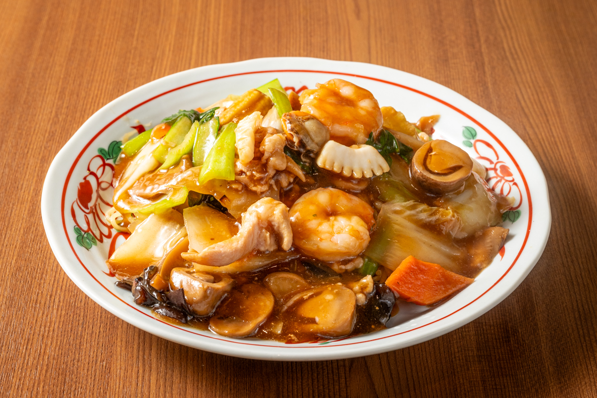 一味玲玲 五目あんかけ焼きそば