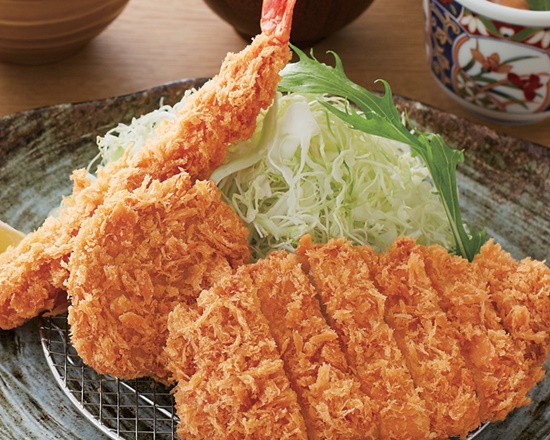 かつアンドかつ かつアンドかつ弁当(ロース・ヒレ・海老フライ)