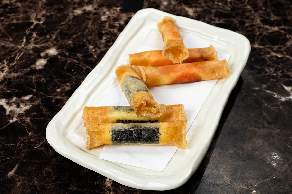 麺匠 竹虎 海苔と明太子のチーズフライ