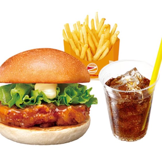 ゼッテリア ZETTERIA 【セット】オレンジチキンバーガー Orange Chicken Burger Set