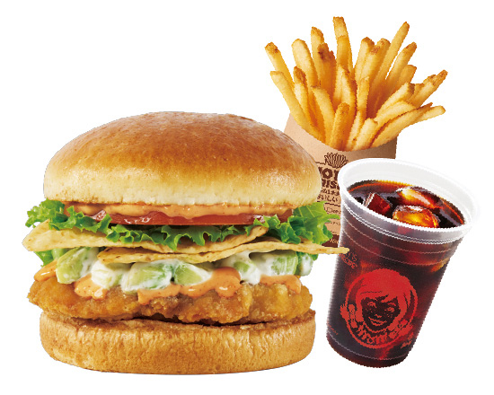 ウェンディーズ ・ファーストキッチン カリフォルニアチキンフィレバーガーセット