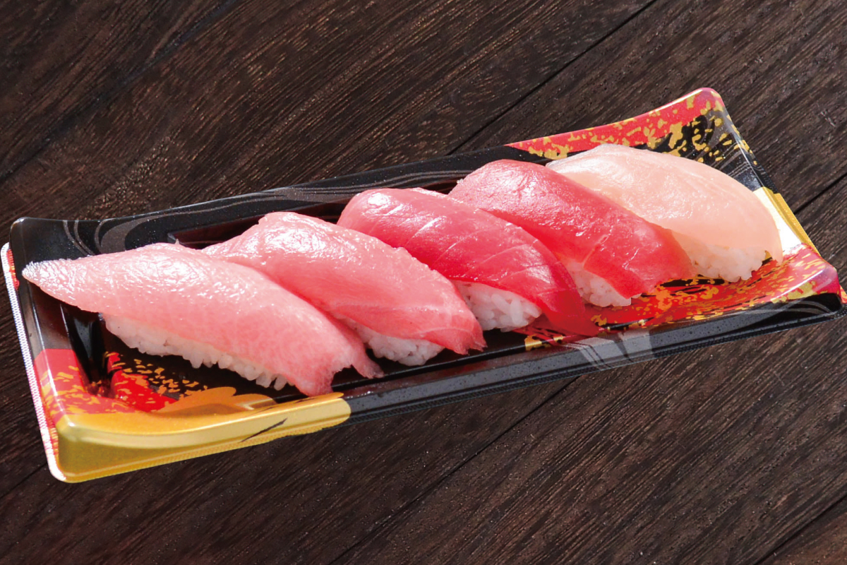 大起水産回転寿司 まぐろづくし5貫[Tuna Plate]
