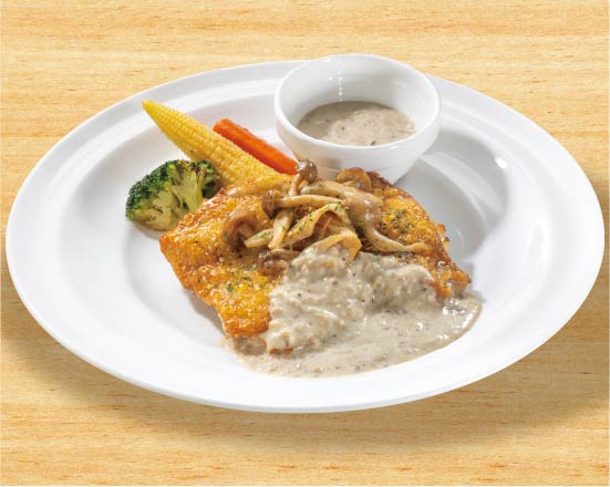 ガスト ジューシー若鶏グリル きのこクリーム