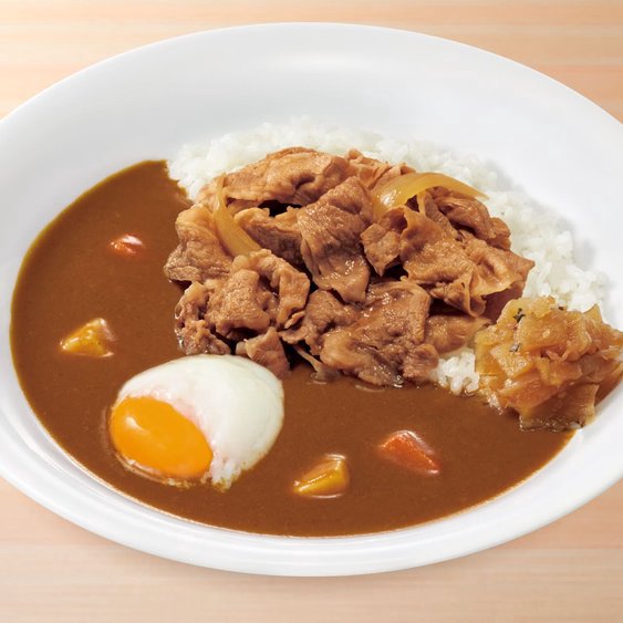 おんたま牛カレー Pork Curry Rice w/ Beef & Soft-Boiled Egg