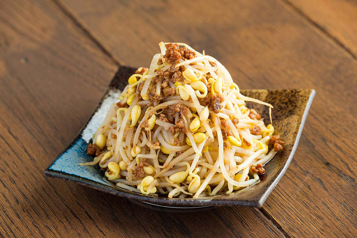 肉汁餃子のダンダダン やや辛い肉味噌もやし