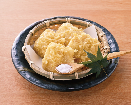 千年の宴 比叡生湯葉とモッツァレラチーズの天ぷら