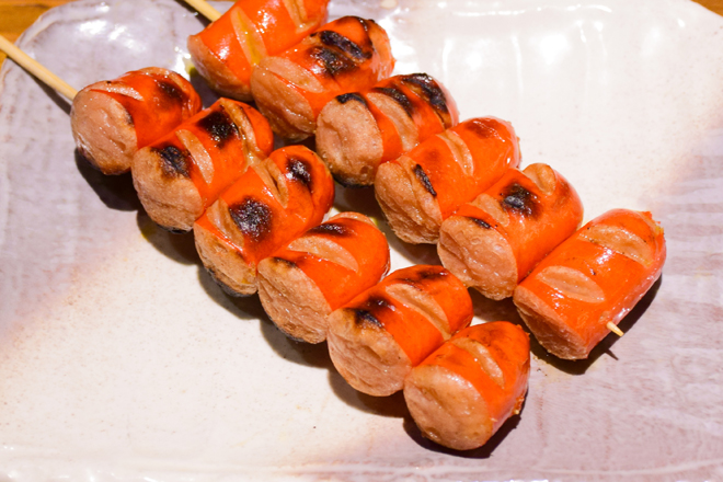 てけてけ 赤ウインナー串塩 1本